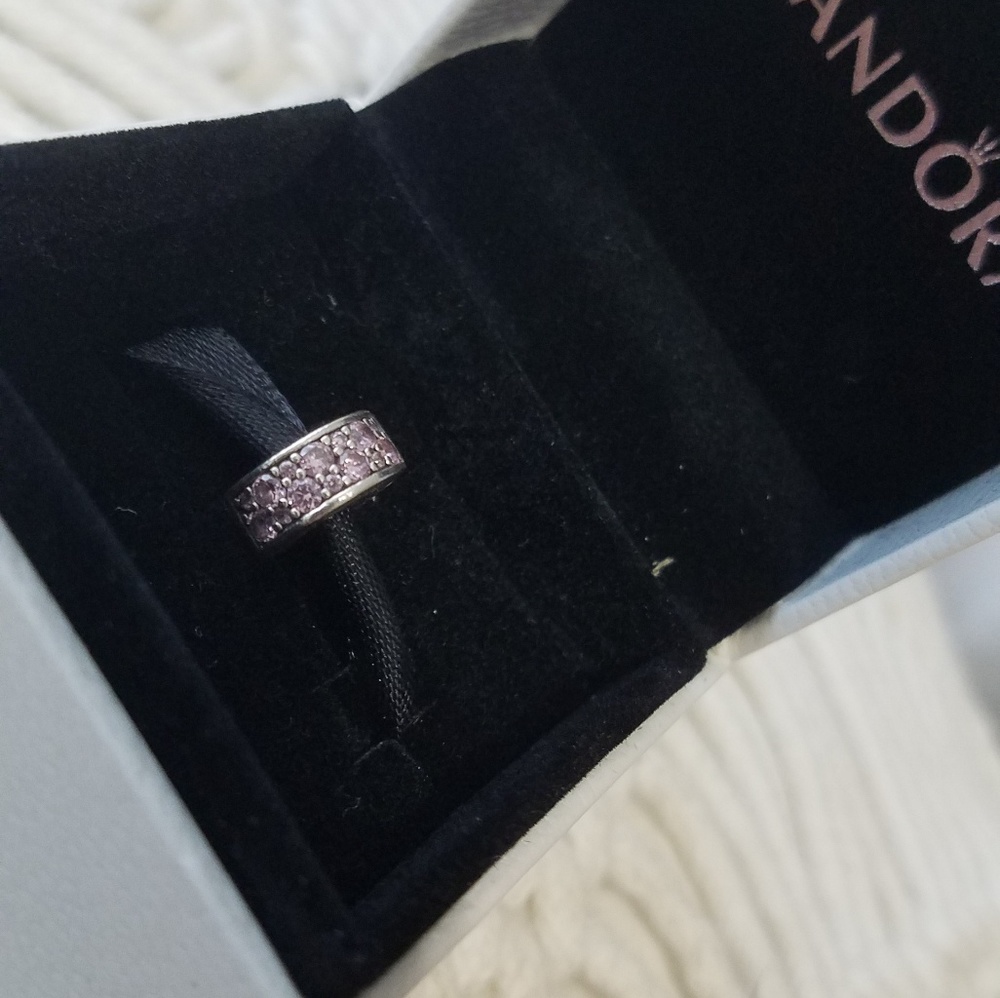 Authentic Pandora Shining Elegance Pink Clip Charm